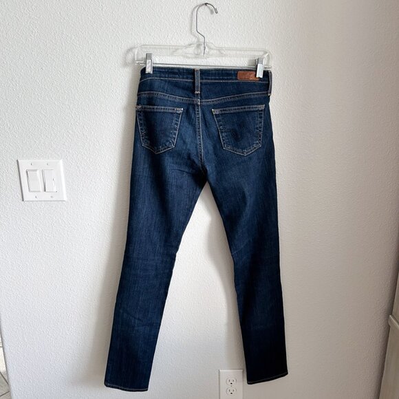 AG Adriano Goldschmied "The Stilt" Cigarette Dark Denim Skinny Jeans - Picture 4 of 8